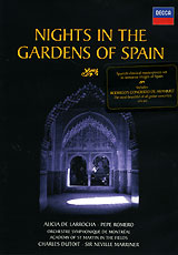Nights In The Gardens Of Spain Larrocha / Romero / Dutoit Формат: DVD (NTSC) (Keep case) Дистрибьютор: Universal Music Company Региональный код: 0 (All) Количество слоев: DVD-9 (2 слоя) Звуковые дорожки: инфо 582k.