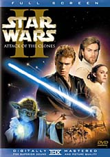 Star Wars - Episode II, Attack of the Clones (Full Screen Edition) (2 DVD) Формат: 2 DVD (NTSC) Региональный код: 1 Субтитры: Английский Звуковые дорожки: Английский Dolby Digital 5 1 EX Испанский Dolby Surround инфо 3925l.